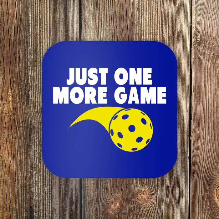 Just One More Game Pickleball Gift Coaster