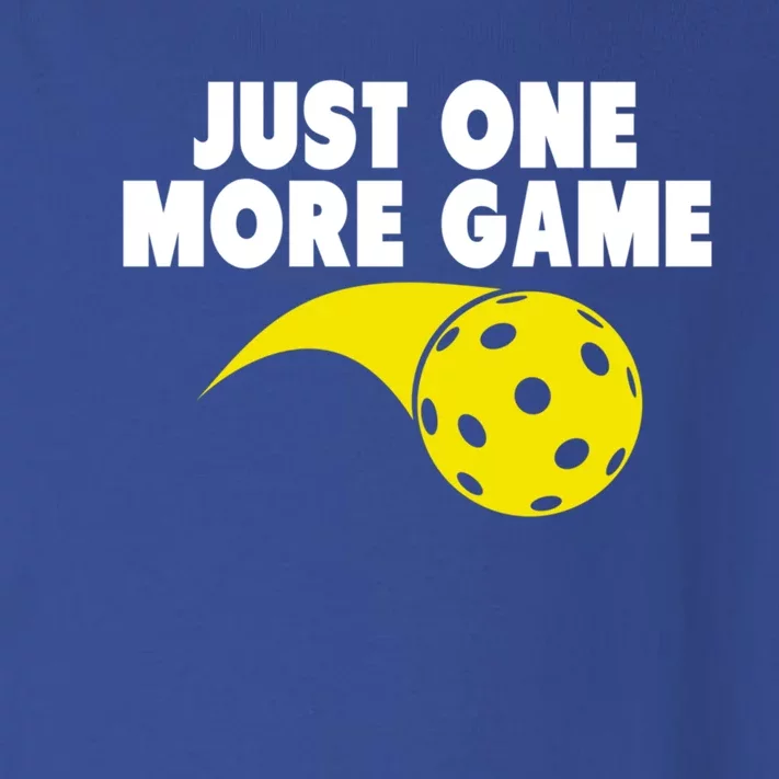 Just One More Game Pickleball Gift Toddler Long Sleeve Shirt