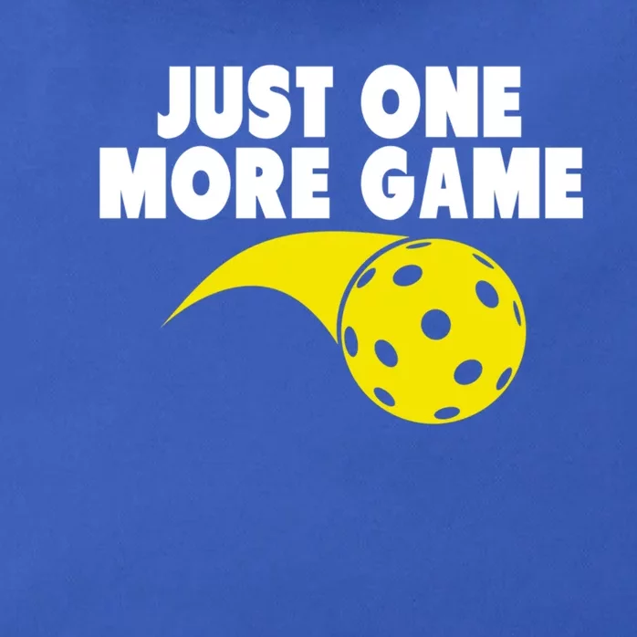 Just One More Game Pickleball Gift Zip Tote Bag