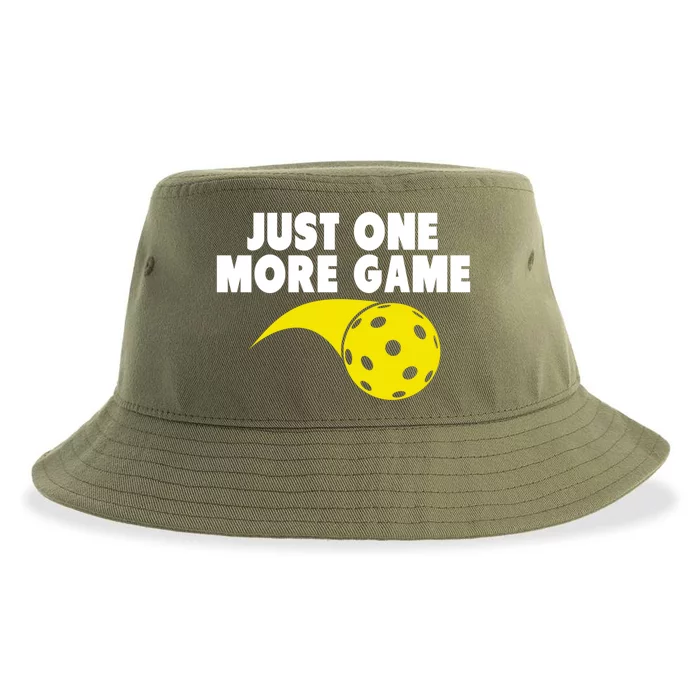 Just One More Game Pickleball Gift Sustainable Bucket Hat