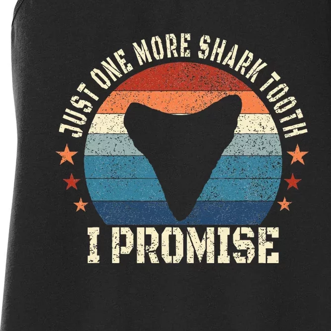 Just One More Shark Teeth I Promise Fossil Hunter Women's Racerback Tank