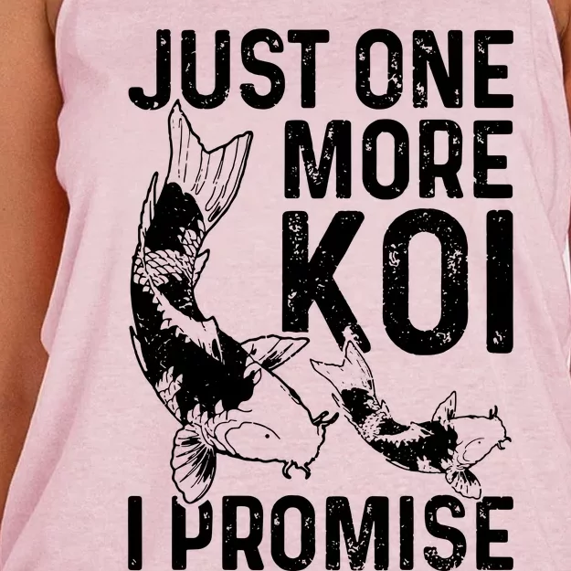 Just One More Koi I Promise Women's Knotted Racerback Tank