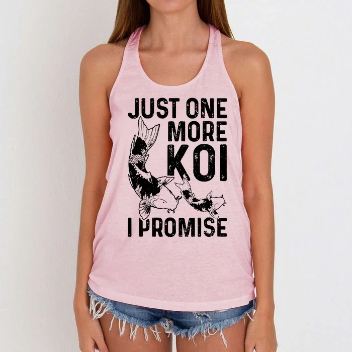 Just One More Koi I Promise Women's Knotted Racerback Tank