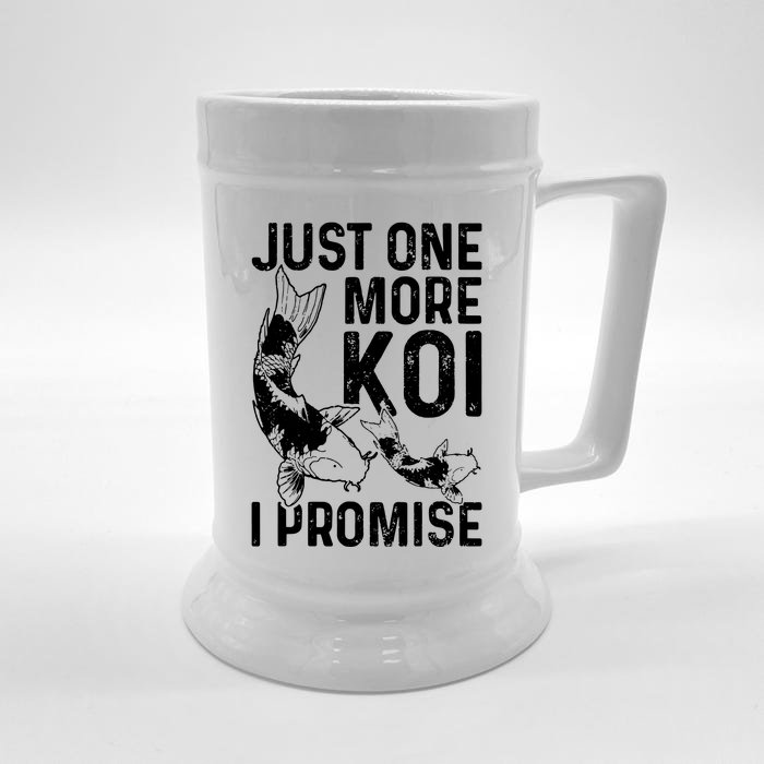 Just One More Koi I Promise Front & Back Beer Stein