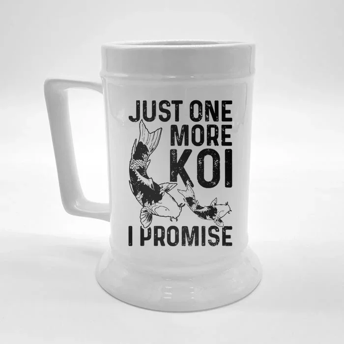 Just One More Koi I Promise Front & Back Beer Stein