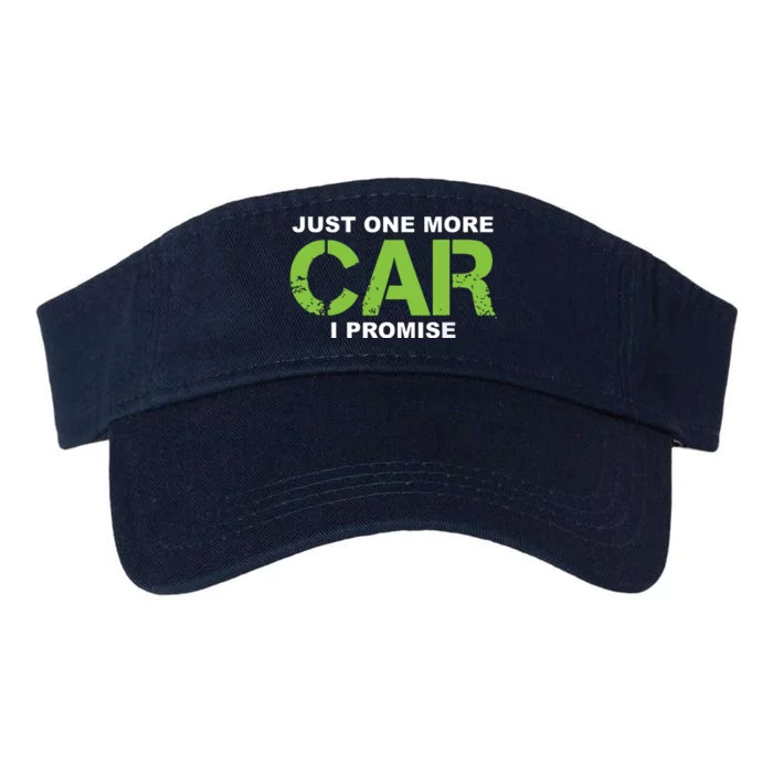 Just One More Car I Promise Car Enthusiast Gift Valucap Bio-Washed Visor