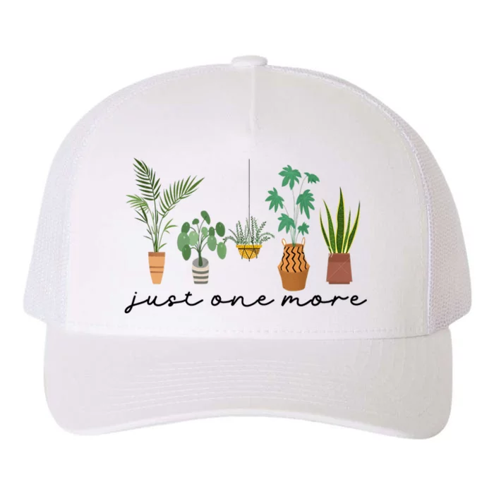 Just One More Plant Lady Mom Indoor Flower Floral Yupoong Adult 5-Panel Trucker Hat