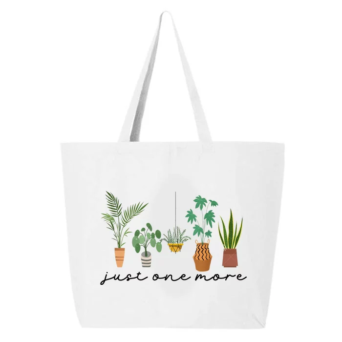 Just One More Plant Lady Mom Indoor Flower Floral 25L Jumbo Tote