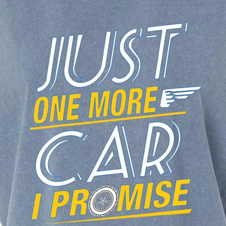 Just One More Car I Promise Fingers Crossed Garment-Dyed Women's Muscle Tee