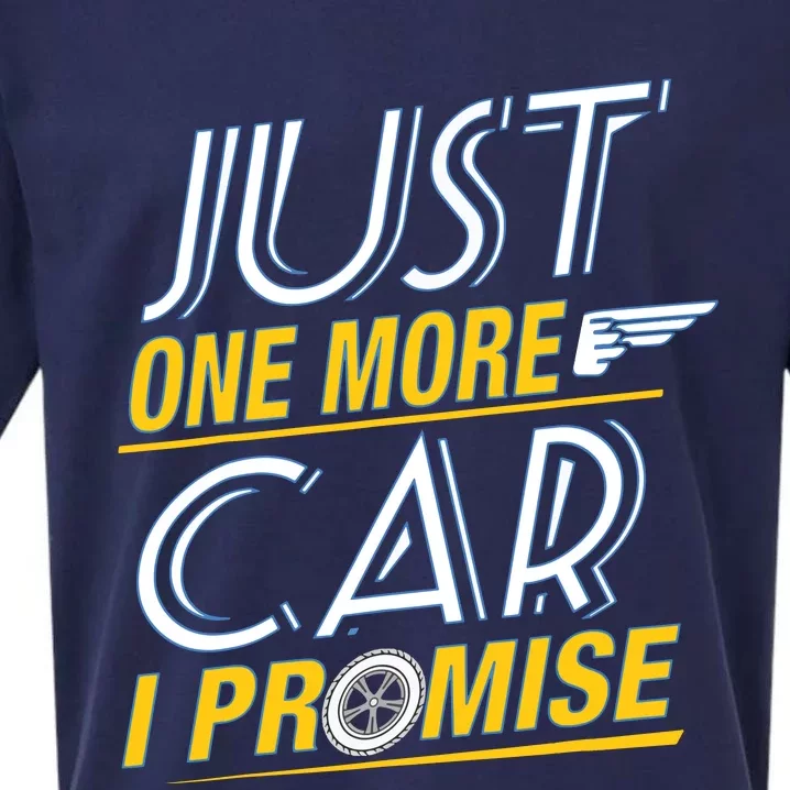 Just One More Car I Promise Fingers Crossed Sueded Cloud Jersey T-Shirt