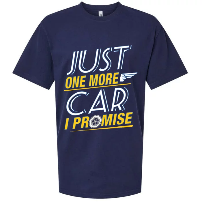 Just One More Car I Promise Fingers Crossed Sueded Cloud Jersey T-Shirt