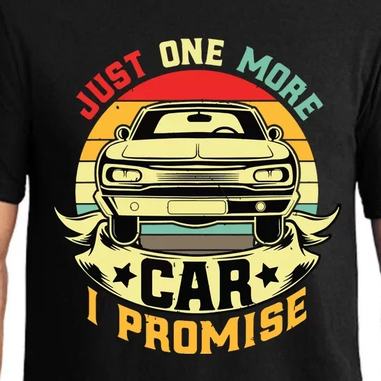 Just One More Car I Promise Funny Car Lover Car Collectors Pajama Set