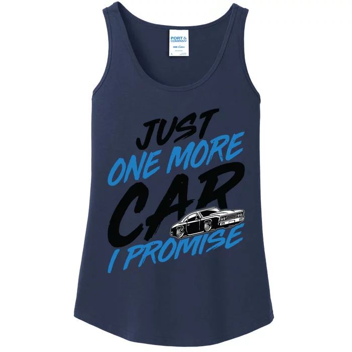 Just One More Car I Promise Funny Car Lover Car Enthusiast Ladies Essential Tank