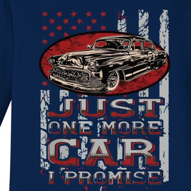 Just One More Car I Promise Car Lover Guys Baby Long Sleeve Bodysuit