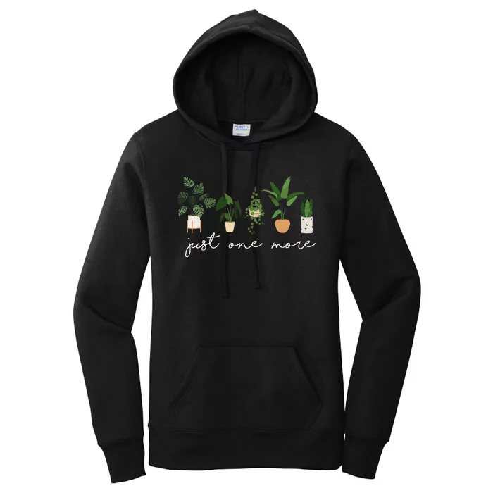 Just one more Plant Lady Mom Indoor Flower Floral Women's Pullover Hoodie