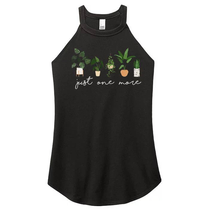 Just one more Plant Lady Mom Indoor Flower Floral Women’s Perfect Tri Rocker Tank