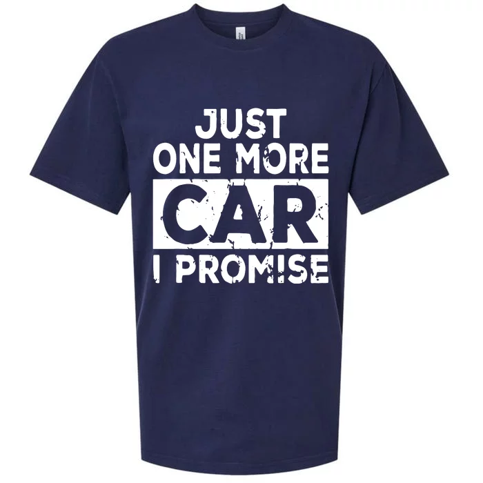 Just One More Car I Promise Mechanic Gift Car Lover Garage Sueded Cloud Jersey T-Shirt