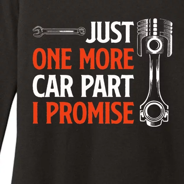 Just One More Car Part I Promise Car Enthusiast Gift Womens CVC Long Sleeve Shirt