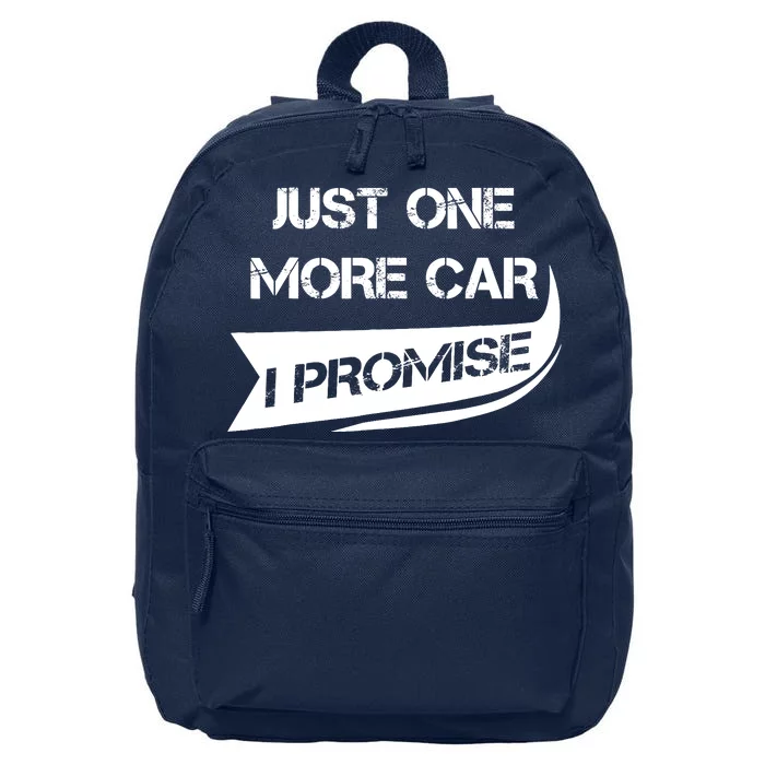 Just One More Car: Funny Racing Car Lover Gift 16 in Basic Backpack