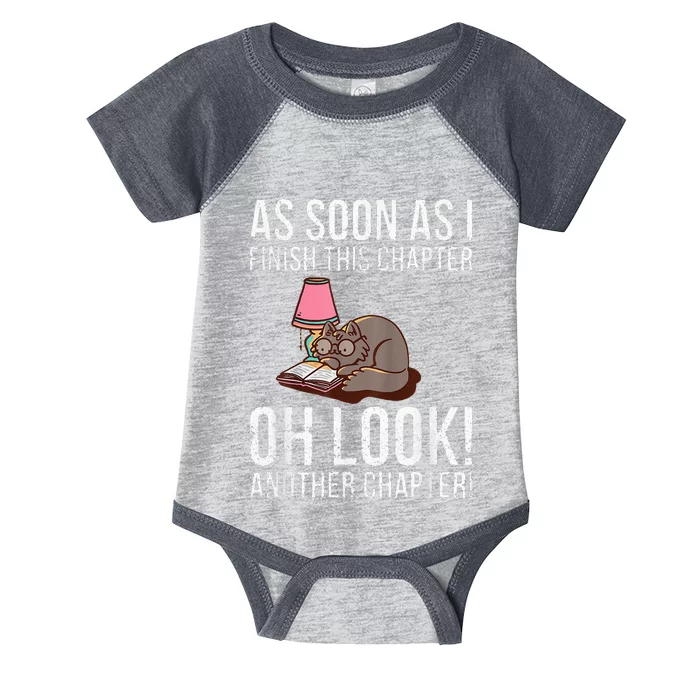 Just One More Chapter Cat 2024 Infant Baby Jersey Bodysuit