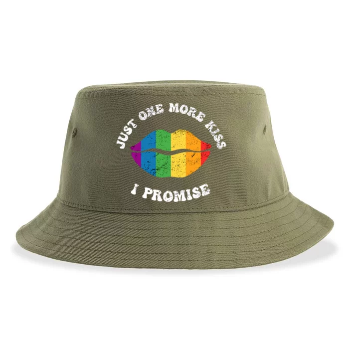 Just One More I Promiseing Lipes Lgbt Gay Gift Sustainable Bucket Hat