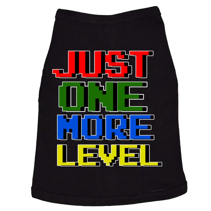 Just One More Level Funny Video Gamer Doggie Tank