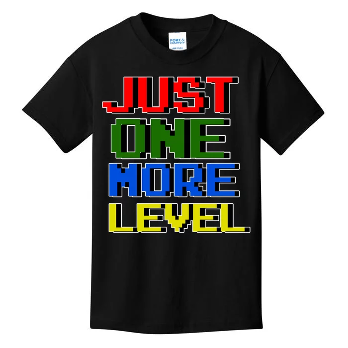 Just One More Level Funny Video Gamer Kids T-Shirt