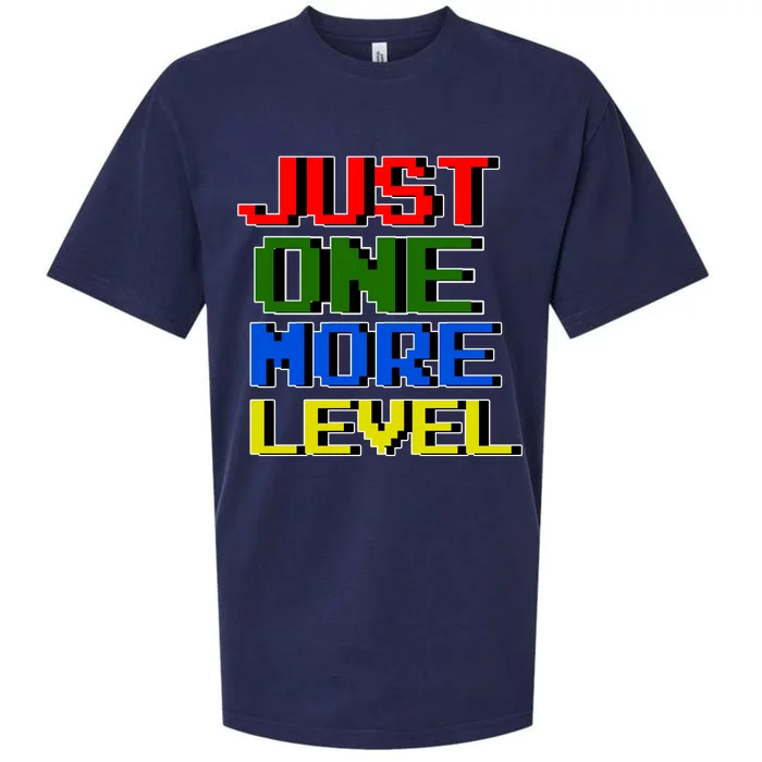 Just One More Level Funny Video Gamer Sueded Cloud Jersey T-Shirt