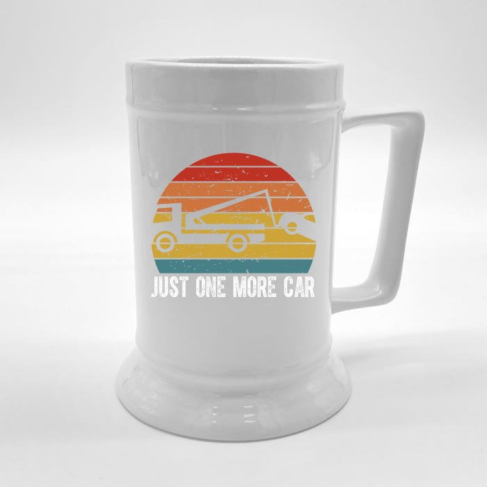 Just One More Car Funny Car Mechanic Humor Design Gift Funny Gift Front & Back Beer Stein