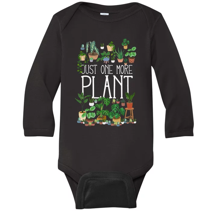 Just One More Plant Baby Long Sleeve Bodysuit