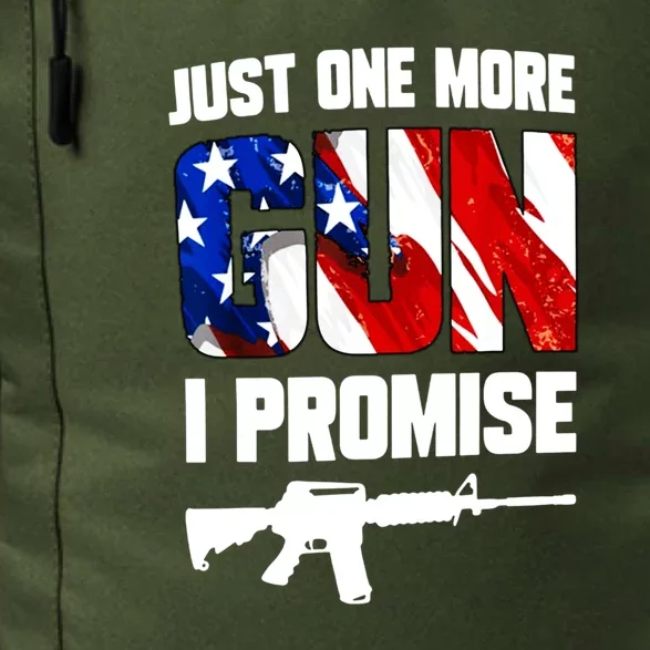 Just One More Gun I Promise American Flag Patriotic Gift Daily Commute Backpack