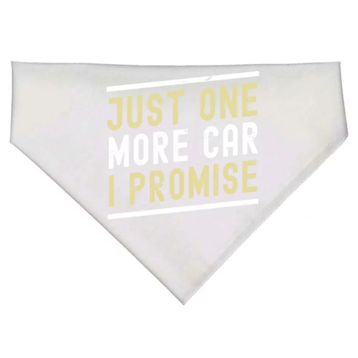 Just One More Car I Promise Funny Car Lover Mechanics Gift USA-Made Doggie Bandana