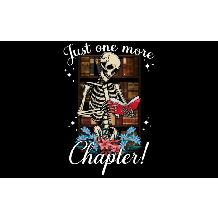 Just One More Chapter Skeleton Reading Book Lovers Funny Bumper Sticker