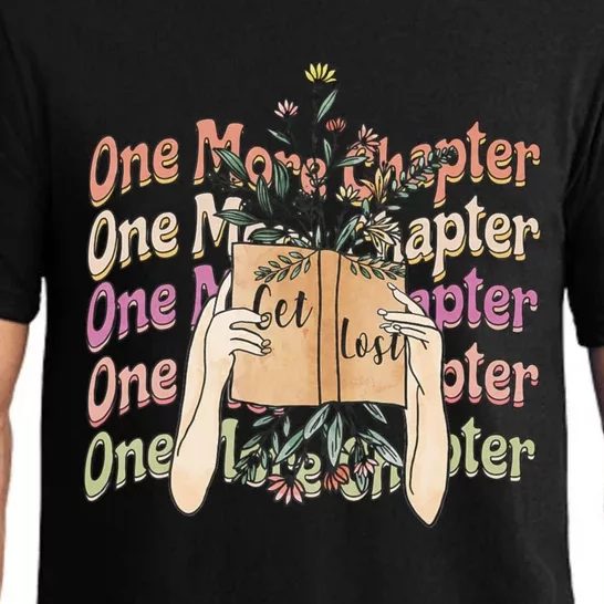 Just One More Chapter Bookworm Book Lover Nerd Reading Gift Pajama Set