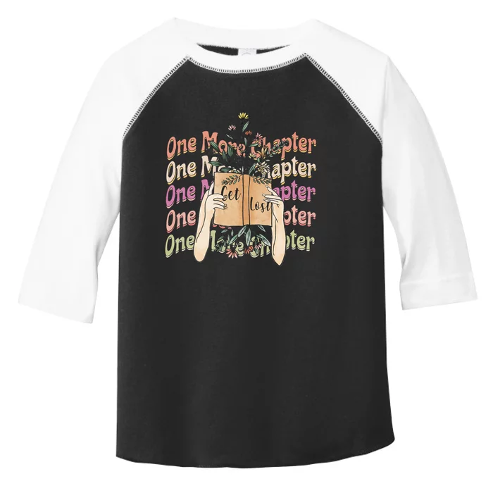 Just One More Chapter Bookworm Book Lover Nerd Reading Gift Toddler Fine Jersey T-Shirt