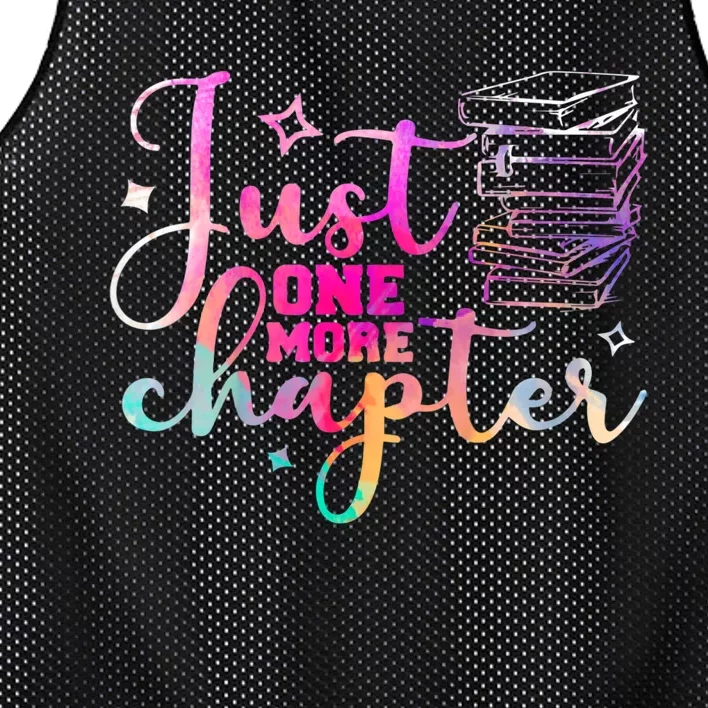 Just One More Chapter Funny Bookish Readers Writers Mesh Reversible Basketball Jersey Tank