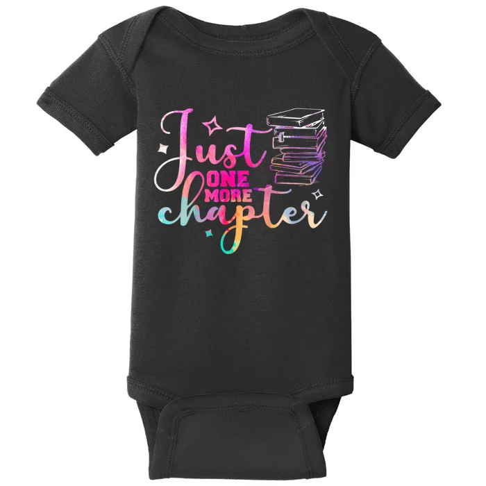 Just One More Chapter Funny Bookish Readers Writers Baby Bodysuit