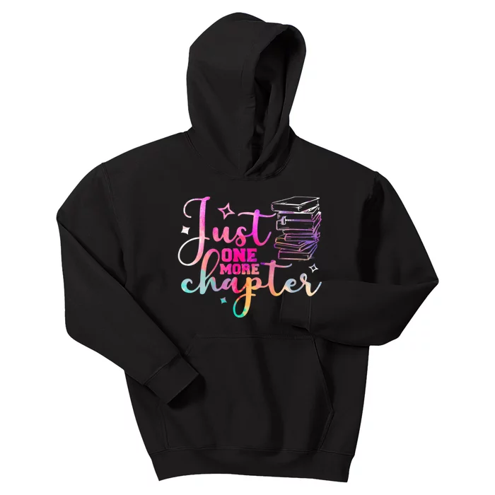 Just One More Chapter Funny Bookish Readers Writers Kids Hoodie