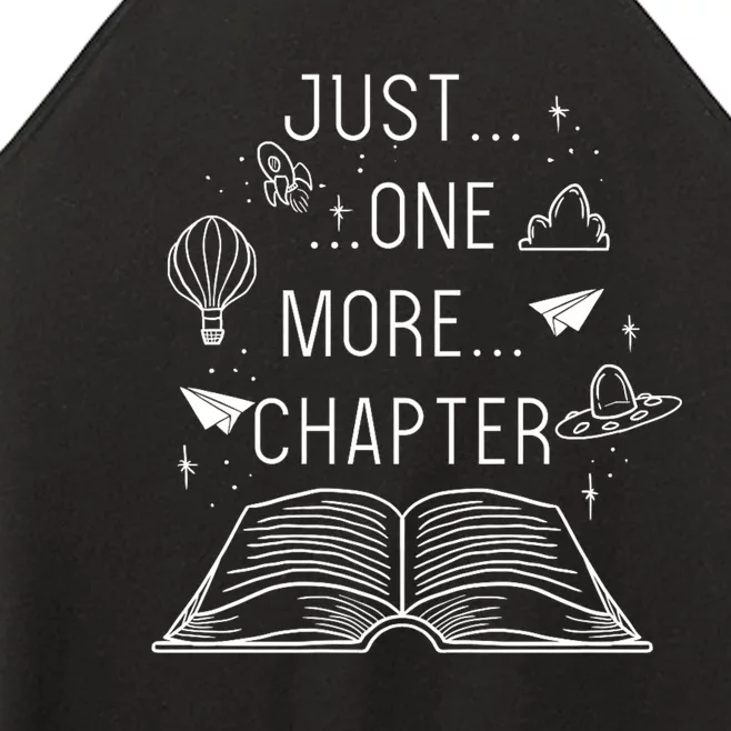 Just One More Chapter Funny Bookworm Librarian Sayings Gift Women’s Perfect Tri Rocker Tank