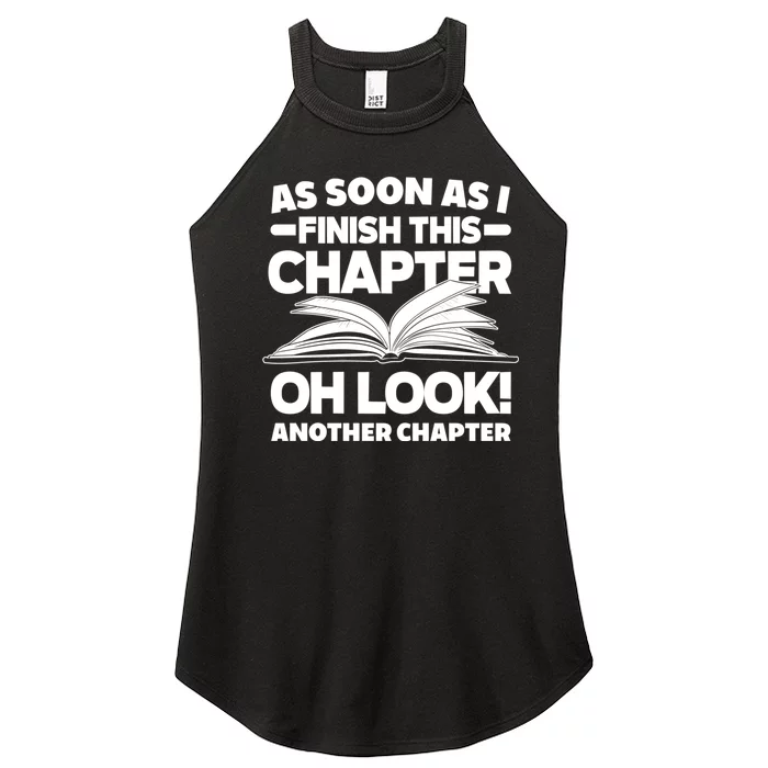 Just One More Chapter Funny Bookworm Gift Women’s Perfect Tri Rocker Tank