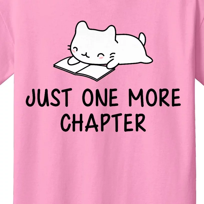 Just One More Chapter Funny Book Lover Reading Kids T-Shirt