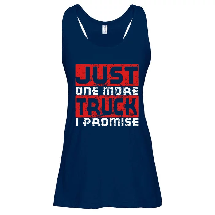 Just One More Truck I Promise Funny Distressed Ladies Essential Flowy Tank