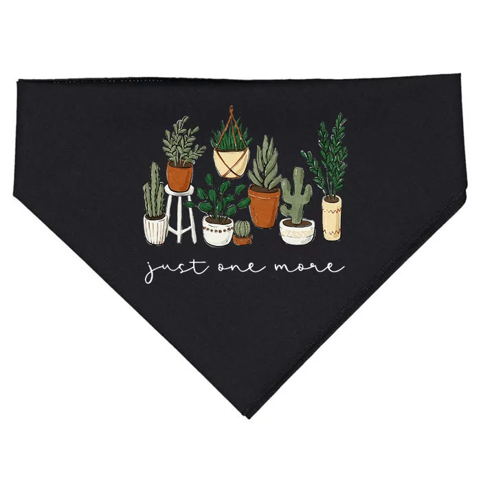 Just One More Plant Gardening Funny Plant Lady Lover USA-Made Doggie Bandana