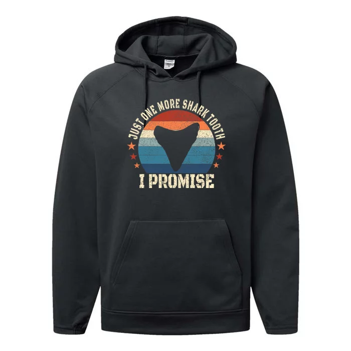 Just One More Shark Th I Promise Fossil Hunter Performance Fleece Hoodie