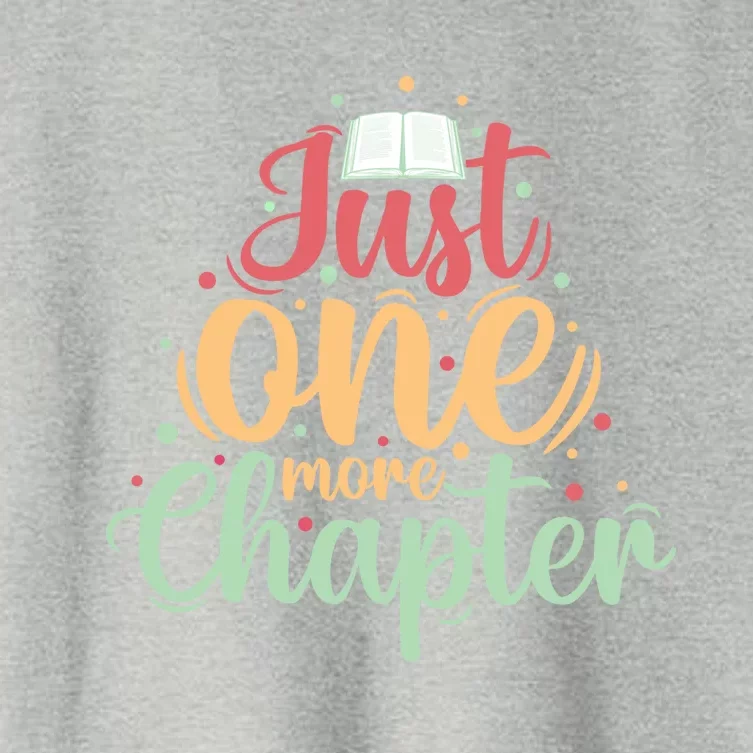 Just One More Chapter” Book Lovers Day Gift Women's Crop Top Tee