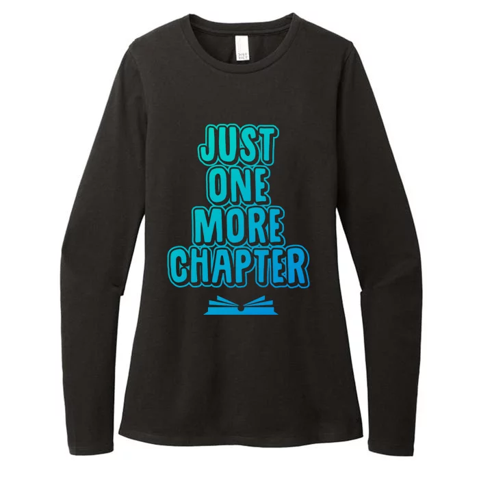 Just One More Chapter Funny Book Reading Literary Great Gift Womens CVC Long Sleeve Shirt