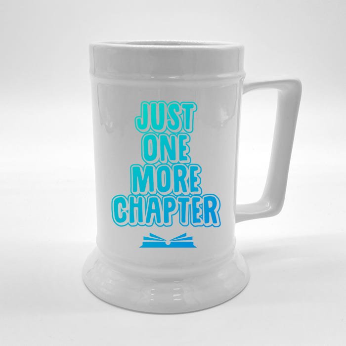 Just One More Chapter Funny Book Reading Literary Great Gift Front & Back Beer Stein