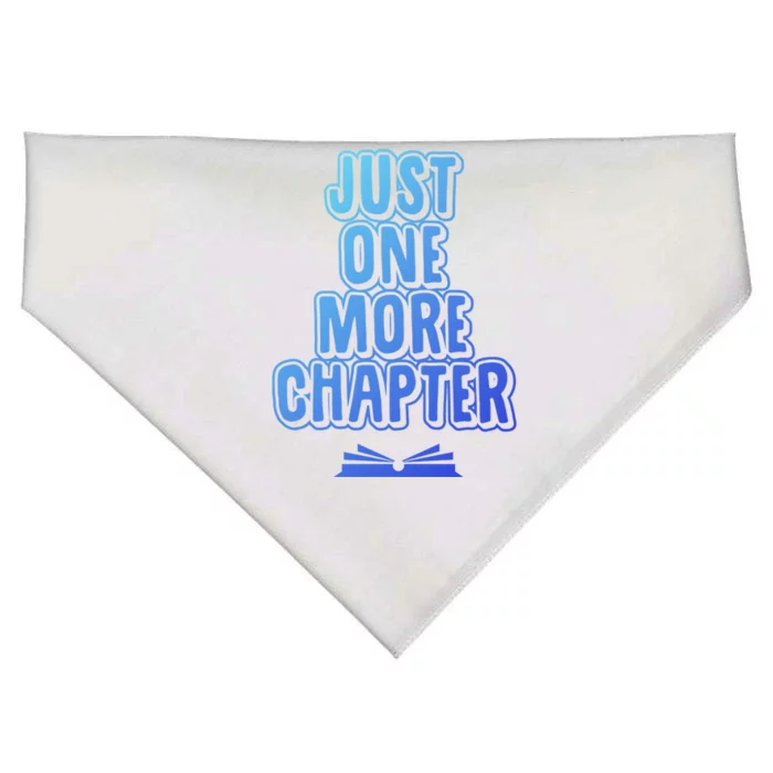 Just One More Chapter Funny Book Reading Literary Great Gift USA-Made Doggie Bandana