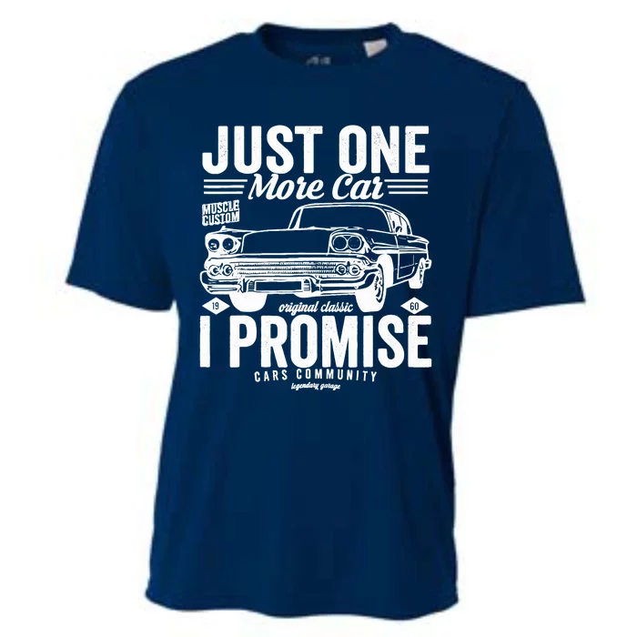 Just One More Car I Promise Funny Present For Car Cooling Performance Crew T-Shirt