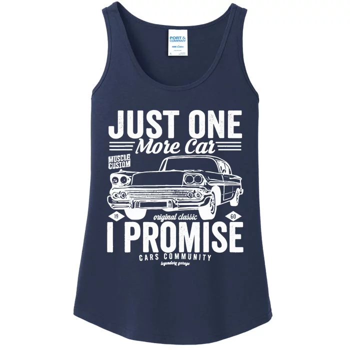 Just One More Car I Promise Funny Present For Car Ladies Essential Tank